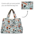 thumbnail image 5 of Wrapables Large Foldable Tote Nylon Reusable Grocery Bags, Sporty, 5 of 6