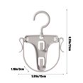 thumbnail image 3 of Apmemiss Clearance Clothes Drying Hanger, Portable Hanging Drying Rack,Drip Foldable Hanging Rack, 360° Rotatable Hook for Drying Towels Bras Baby Clothes Gloves Plastic, 3 of 8
