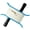 Aqua (50lb x 500' Twisted Line), variant on In the Breeze 3448 — 50lb x 500' Twisted Line Breezy Winder, Aqua — Kite Flying Accessory — Paddle Winder with Line
