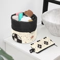 thumbnail image 6 of PhooArto Large Barrel Drawstring Makeup Bag, Sport Ball Soccer Pattern Travel Cosmetic Bag Portable Make Up Organizer Bag, 6 of 6