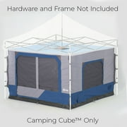 E-Z Up® Camping Cube™ 6.4, Outdoor Camping Cube Converts to 10 Straight Canopy Tent, Royal Blue