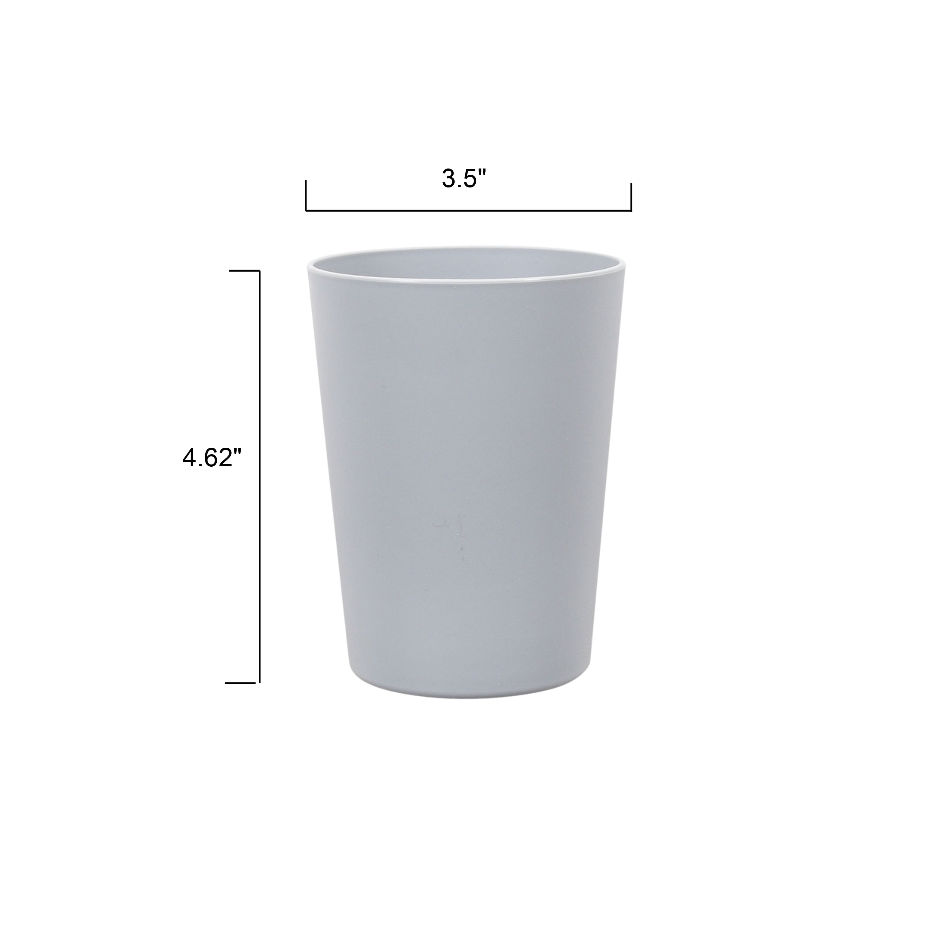 Mainstays - Light Gray Round Plastic Tumbler, 18-Ounce
