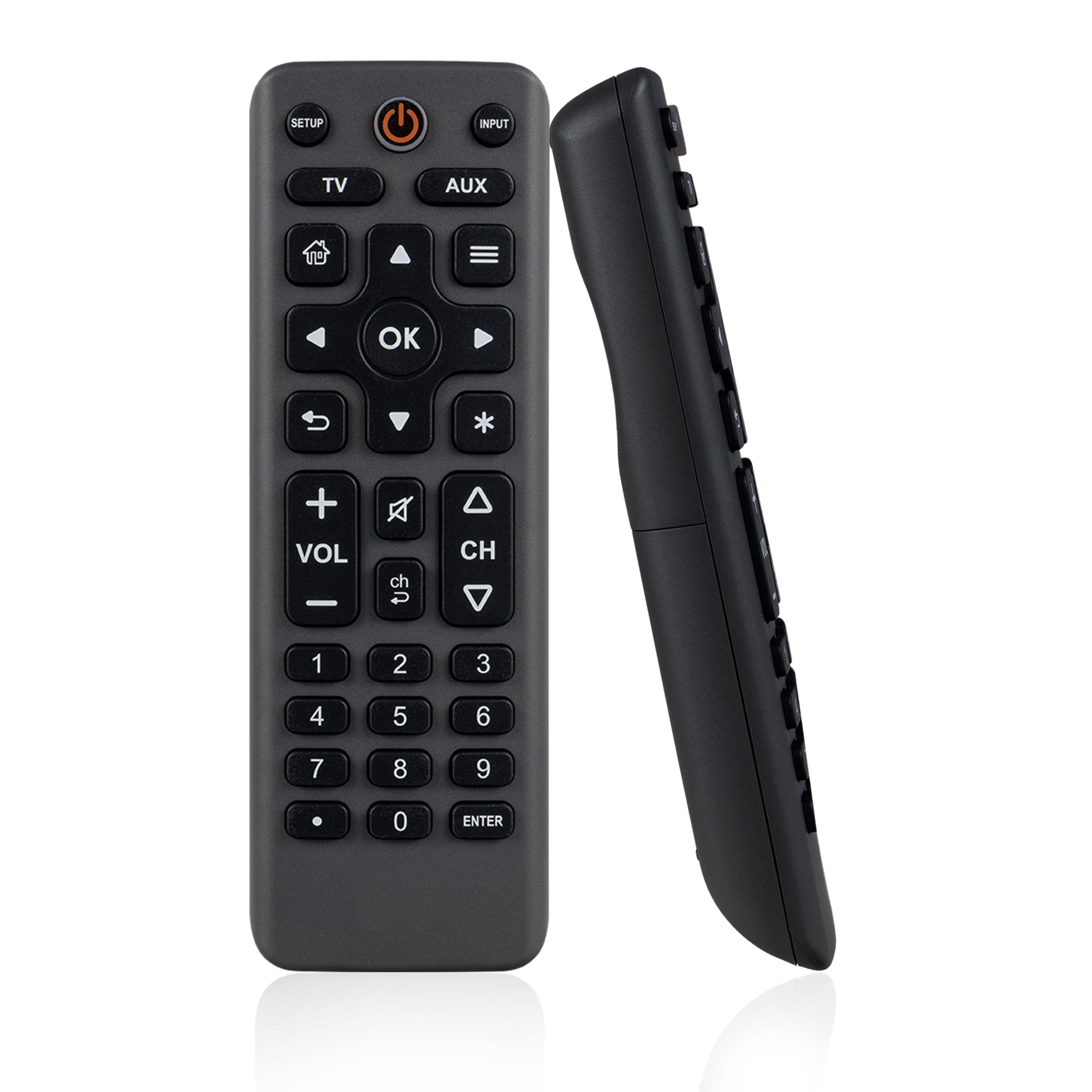 GE 2 Device Universal Remote Control, Charcoal