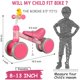 thumbnail image 4 of Bicicleta Balance Bobike para niños de 12 a 36 meses, clásica, rosa roja, 4 of 6