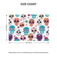 thumbnail image 3 of Linen Placemat With 18×12in Double Stitching Is Effectively Insulated And Foldable For Family Hotel Picnic Trips Festive Cute Sugar Skulls (5) Six Piece, 3 of 8