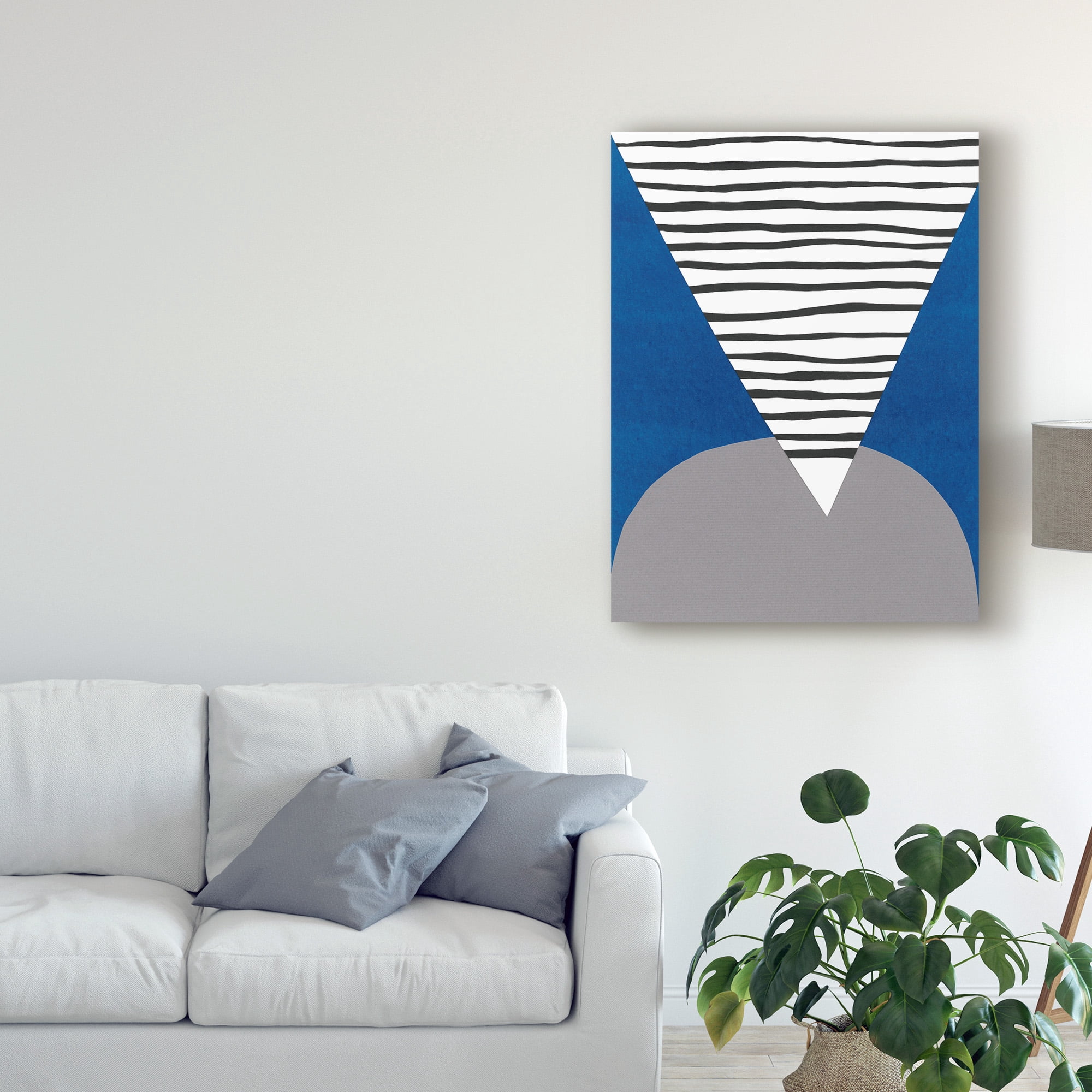 Trademark Fine Art 'Memphis in Blue IV' Canvas Art by Renee W. Stramel