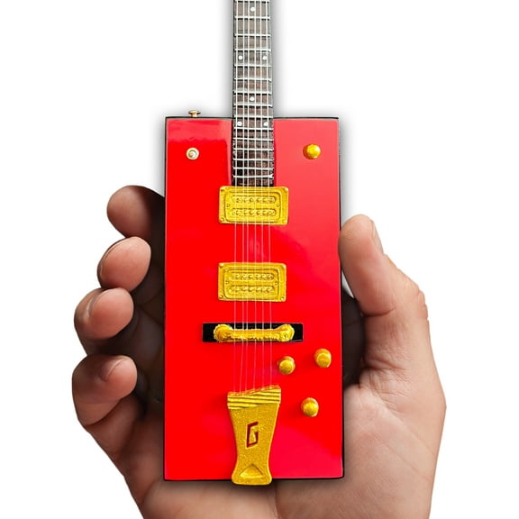 Axe Heaven Bo Diddley Gretsch Signature Firebird Red G6138 Box Mini Guitar Replica Collectible BD-357