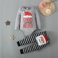 thumbnail image 3 of GZEFJRQM Toddler Christmas Romper Set Family Matching Outfits Baby Boys Pajamas Set Winter Long Sleeve 2-Piece Clothes Set for Kids, 3 of 9