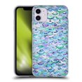 thumbnail image 1 of Head Case Designs Officially Licensed Micklyn Le Feuvre Marble Patterns Mosaic In Sapphire And Emerald Soft Gel Case Compatible with Apple iPhone 11, 1 of 7