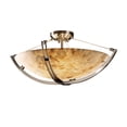thumbnail image 1 of Justice Design Group Alr-9712-35 Alabaster Rocks 28" Round Bowl Semi Flush Mount Ceiling, 1 of 2