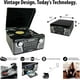 thumbnail image 3 of Tocadiscos Retro Bluetooth Victrola Haley Rojo con Centro Multimedia y Altavoces Integrados, 3 of 5