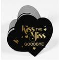 thumbnail image 3 of Inkdotpot Pack Of 100 Real Gold Foil Paper Tags Kiss The Miss Goodbye Bridal Shower Favor Hang Tags, 3 of 6