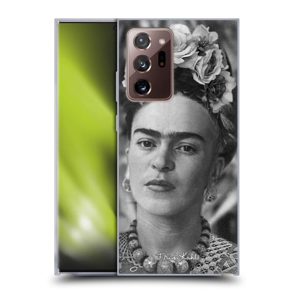 Head Case Designs Officially Licensed Frida Kahlo Portraits And Quotes Floral Headdress Soft Gel Case Compatible with Samsung Galaxy Note20 Ultra / 5G