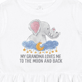 thumbnail image 4 of Inktastic My Grandma Loves Me to the Moon and Back Elephants in Clouds Girls Toddler Dress, 4 of 5