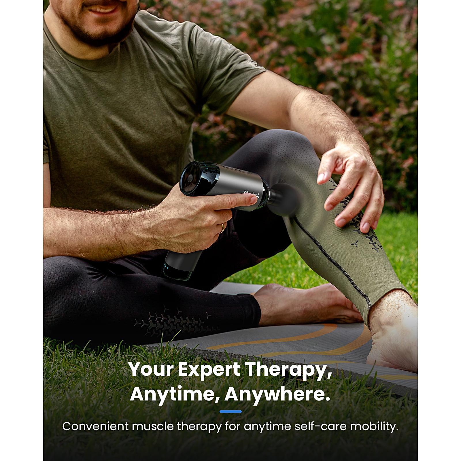 BOB AND BRAD T2 Pro Massage Gun with Heat and Cold, Deep Tissue Percussion Massager Gun, Muscle Massager, Electric Back Massagers for Professional Athletes Home Gym