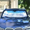 thumbnail image 4 of Snow-capped Mountains Car Windshield Sun Shade Reflector Sunshade Foldable for Front Keeps Vehicle Cool, 4 of 8