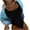 Black, variant on Sentuca Women's Wrinkled Cloth One Piece Swimsuit Sets Solid Color Ribbed Bathing Suit