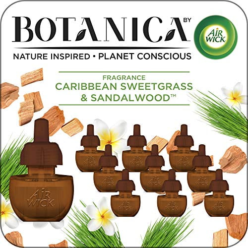 Botanica by Air Wick Plug in Scented Oil, 10 Refills, Caribbean