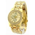 thumbnail image 2 of Ladies Gold Tone CZ Business Clubbing Watch 35mm Gold Dial Bracelet, 2 of 2