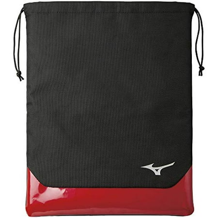 

MIZUNO Golf Shoe Bag Men s 1 Pair 33 x 41 cm Black x Red 5LJS200200