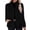 Black, variant on Women's Vertical Striped Fuzzy Fleece Jacket Stand Collar Full Zip Long Sleeve Casual Coat with Pockets Soft Cozy Winter Warm Outerwear Purple