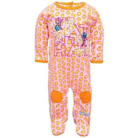 Dr Seuss Baby Clothes - Dr. Seuss - Thing One Thing Two Infant Footed Pajamas