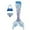 H, variant on shqvo 3pcs Girls Swimsuit Mermaid Tail for Swimming Bathing suit Swimwear for girls 4-9 Years