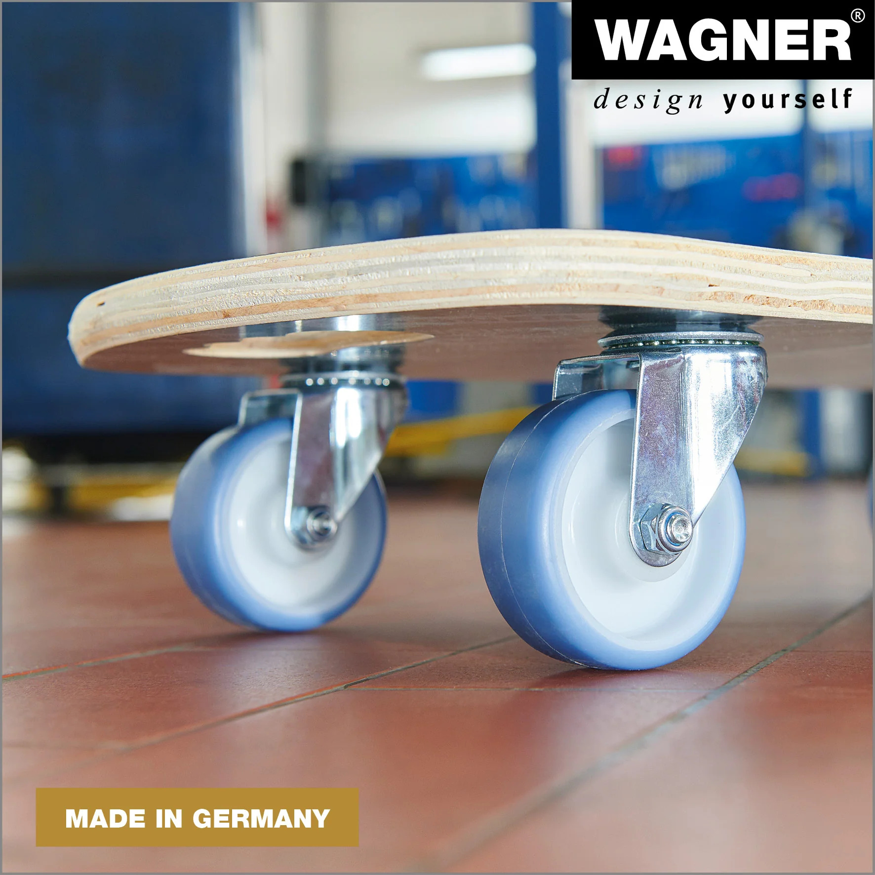 Wagner Design Yourself 64-1342, Black 660 lb Max Weight Wood Dolly, 1 Piece