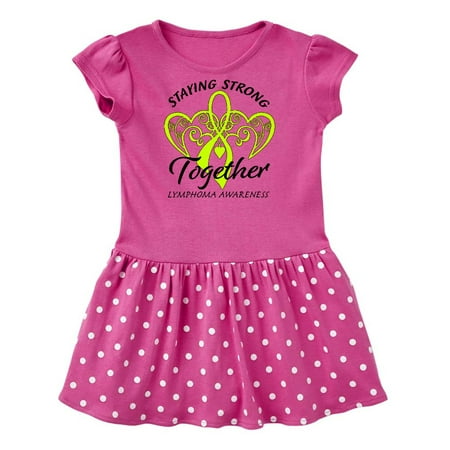 

Inktastic Lymphoma Awareness Staying Strong Together Gift Baby Girl Dress