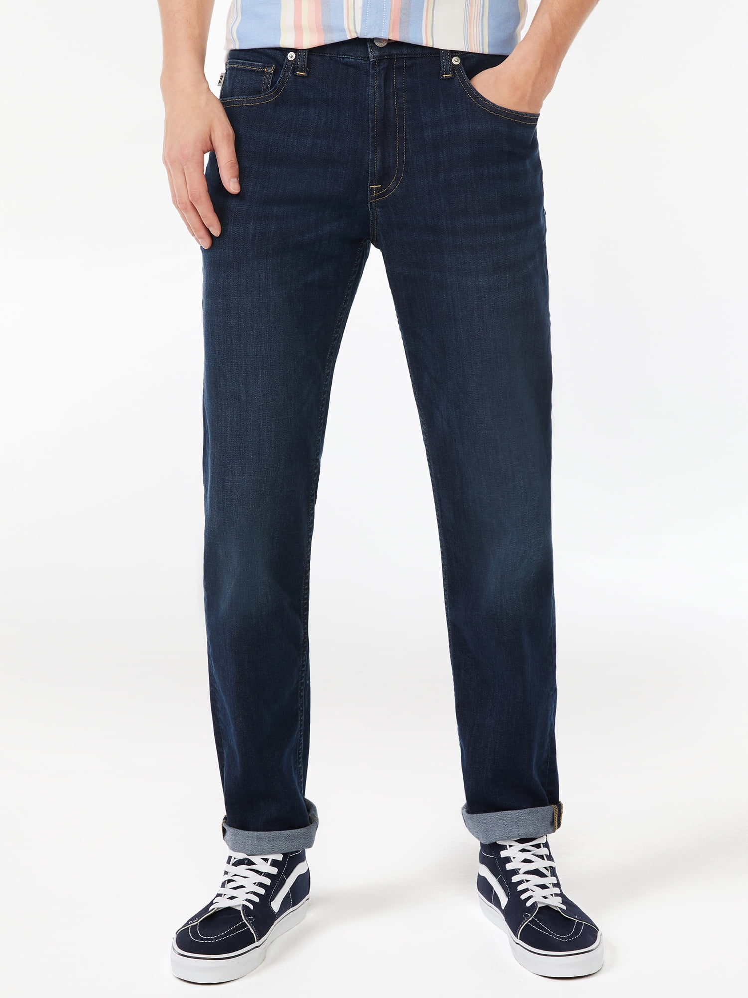 Free Assembly Men's Mid Rise Slim Jeans - Walmart.com