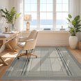 thumbnail image 3 of Design&I 2'x3' Ultra Soft Door Mat, Abstract Interlocking Lattice Modern Minimalist Border Design None Fluffy Washable Easy Care Indoor rug for Bedside Entryway, 3 of 7