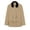 *Beige, variant on Women's Contrast Collar Double Breasted Blazer , Notch Lapel Work Coat For Women, Ladies' Long Sleeve Suit Jacket With Pockets, White , XS-2XL