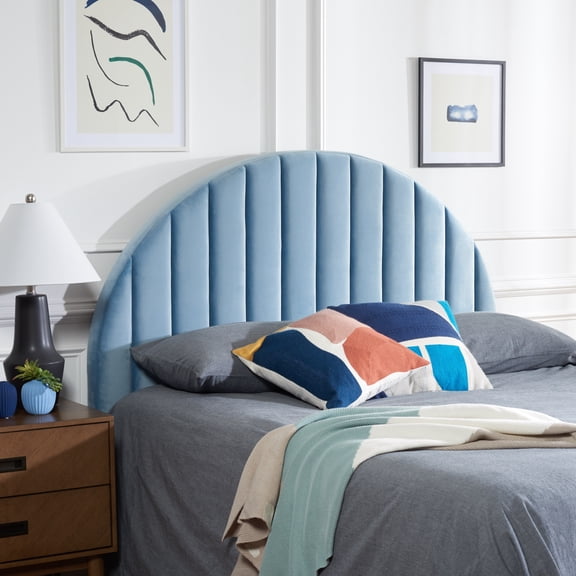 Safavieh Solare Full Modern Arched Headboard, Slate Blue