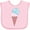 AD-Pink, variant on Inktastic Valentine's Day Ice Cream Cone Boys or Girls Baby Bib