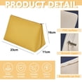 thumbnail image 2 of Bolsa de cosméticos para mujer, bolsa de maquillaje organizador bolsa de maquillaje para bolso resistente al agua regalo para niñas, 23*16*11 cm amarillo, 2 of 5