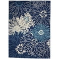 thumbnail image 1 of 5 x 7 ft. Navy & Ivory Floral Area Rug, 1 of 1