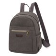 thumbnail image 1 of Fashion Neutral Solid Color Canvas Versatile Backpack Student Computer Bag, 1 of 2