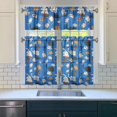 thumbnail image 3 of Kitchen Curtains 36 Inch Short - 3 Panel Set with Cute Cat Paw Pattern, Rod Pocket Window Curtain, 100% Polyester for Pet Lovers Farmhouse, Cafe, Kitchen, Bedroom, Easy Wash, 3 of 6