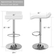 Kidol & Shellder Bar Stools Set of 2 Swivel Barstools Faux Leather Adjustable Soft Cushion Wing Back Counter Stools, Black, 3-5 Mins to Assemble Kidol & Shellder Bar Stools Set of 2 Swivel Barstools Faux Leather Adjustable Soft Cushion Wing Back Counter Stools, Black, 3-5 Mins to Assemble