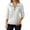 White, variant on Krdevn Solid Color Casual Stand Collar Half Zip Long Sleeve Sweatshirt No Hood Pullover with Pockets,Pullover Sweatshirts for Women,Size:L