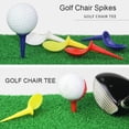 thumbnail image 4 of Toystoory tee de golf de plástico forma de silla profesional portátil titular de la bola de aprendizaje actividad exterior tees de golf accesorios rojo Golf Blanco Toystoory OD021177-01, 4 of 6