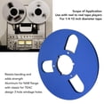 thumbnail image 4 of Pro Empty Reel, 1/4 7 Inch 4 Color Selection Aluminum Alloy Reel Tape, 3 Hole Opening Machine Part Tape Takeup Reel for, 4 of 8