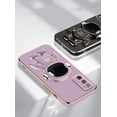 thumbnail image 2 of Compatible with Samsung S20 FE 5G Case Silicone TPU Plating, Samsung Galaxy S20 FE 5G Cases Cute Astronaut Pattern Phone Case with Stand (Purple), 2 of 13