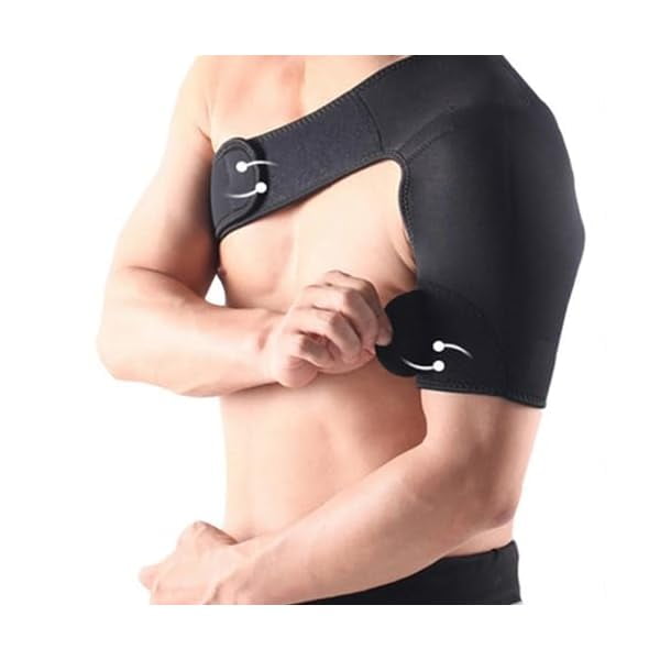 wonima11 Unisex Shoulder Support Strap - Breathable Sports Shoulder Pad for Pressurized Stable, Single-Shoulder Pads for Pain Relief, Left or Right Arm, Men Women