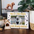 thumbnail image 4 of WaaHome Dog Memorial Picture Frame You Left Paw Prints On Our Hearts Forever Wood Pet Memorial Photo Frame Dog mom Gift ympathy Remembrance Gifts for Loss of Dog Puppy Cat Pet, 4 of 7