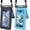 Black & Blue, variant on [Up to 8.5'']  Phone Pouch Floating, Double Bags  Phone Case with Lanyard for  16 15 Pro Max, Galaxy S25 S24 Ultra, IPX8 Cellphone Dry Bag Beach Cruise Ship Essentials 2 Pack