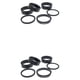 thumbnail image 3 of Wosthever CANSUCC Paquete de 6 bicicletas de montaña de aleación Arandela de auriculares Portátil Profesional Ciclos al aire libre Espaciador Negro 2Conjunto, 3 of 6
