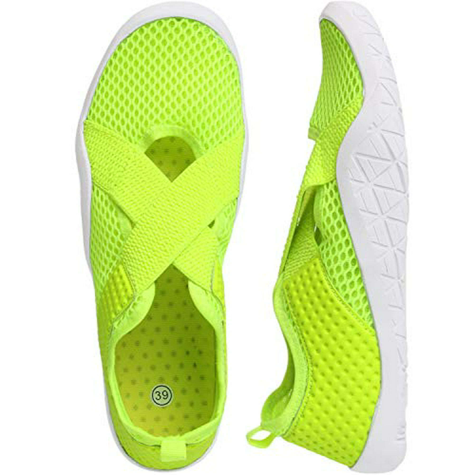 WHITIN Women's Mary Jane Water Shoes for Aqua Zapatos de Mujeres para Agua  Female Ladies Lime Green Yellow Size 6 | Walmart Canada