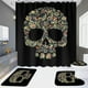 thumbnail image 1 of Monstrate Alfombra de contorno antideslizante impermeable de varios colores, fácil de instalar y cuidar para ducha de poliéster Juegos de accesorios de baño K24 tres piezas, 1 of 6