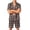 Orange, variant on Pjs for Men Mens Short Pajamas Set Button Up Pajamas Men's Pajama Sets Men Pj Plaid Pajamas for Men Soft Short Sleeve Sleepwear Button Down Top and Shorts Pj 2 Piece Summer, Red, S